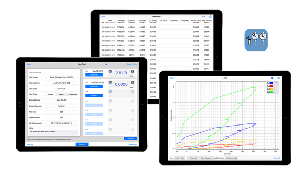 PileSense™: Wireless Static Pile Load Test Kit