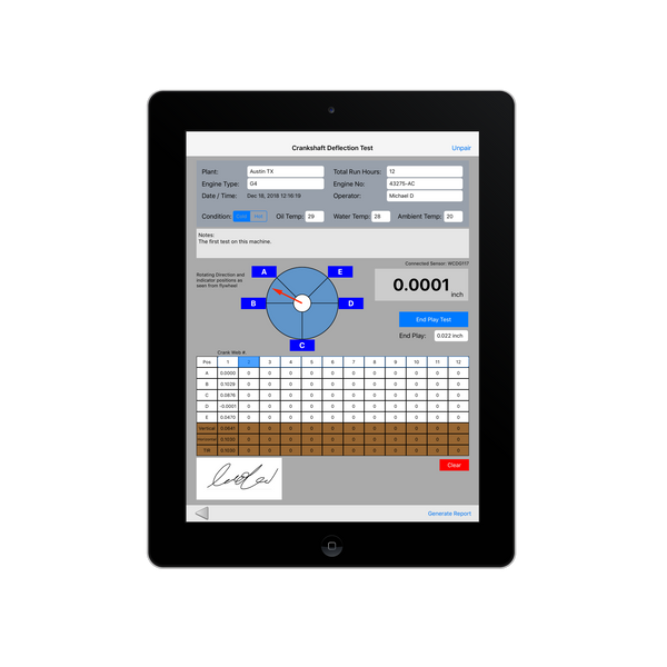 Wireless Crankshaft Deflection Test Kit (10143847498)
