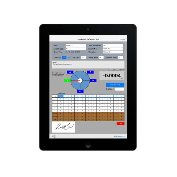 Wireless Crankshaft Deflection Test Kit (10143847498)