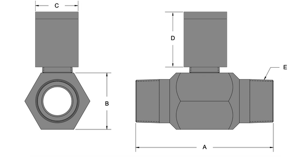 Bluetooth Inline Turbine Flow Meter BlueFlow