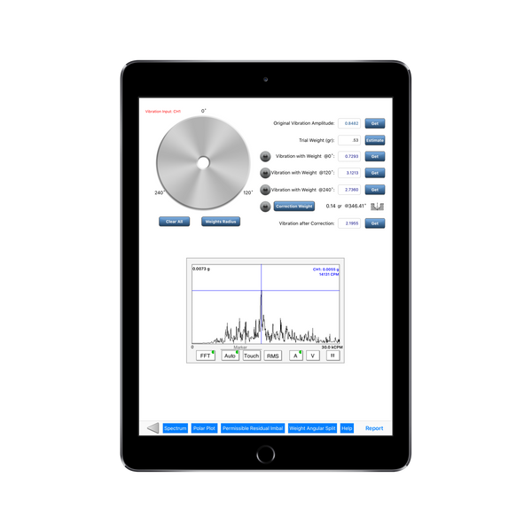 Motionics iPad Vibration Analyzer Motionics iPad Vibration Analyzer