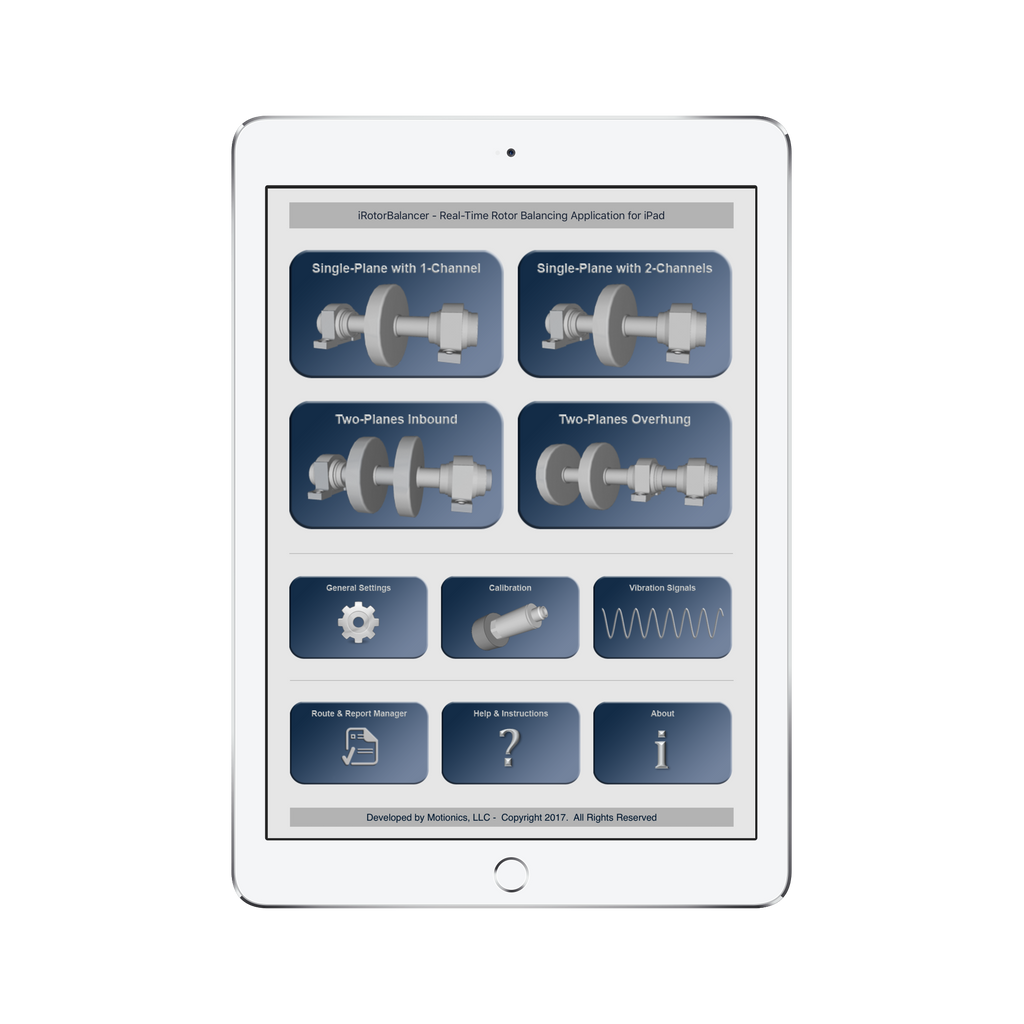 Motionics iPad Rotor Balancing Kit