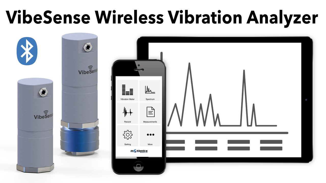 Motionics VibeSense Wireless Vibration Analyzer